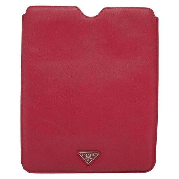 PRADA iPad Case Safiano leather Pink Auth ac3551 - Picture 8 of 11
